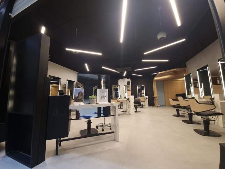 Eclairage salon de coiffure  Mans 